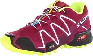 Salomon Women's Speedcross 3 W Trail Running Shoe,Mystic Purple/Black/Fluorescent Yellow,7.5 M US