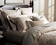 Pinzon Fleur Jacquard Full/Queen Duvet, Taupe/Cream