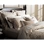 Pinzon Fleur Jacquard King Duvet, Taupe/Cream