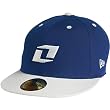 One Industries Drex Men's Fitted Sports Wear Hat w/ Free B&F Heart Sticker Bundle - Royal Blue