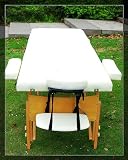 AOSOM Creme Thick Portable Massage Table Tatto Spa