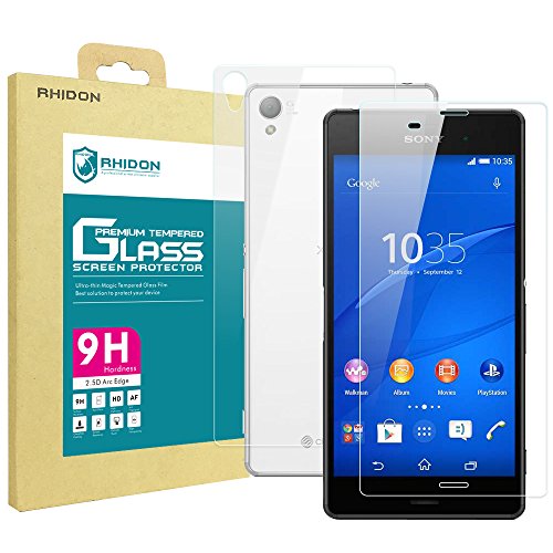 Rhidon sony xperia z3 (front + back) tempered glass scr…