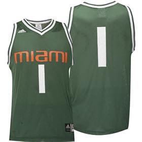 Miami Hurricanes Basic -No. 1- Basketball Jersey