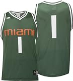 Miami Hurricanes Basic -No. 1- Basketball Jersey
