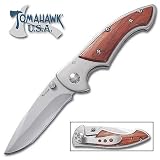 Tomahawk Folding Knife Pakkawood