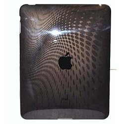 CTCstore Black Wave Premium Crystal TPU Silicone Skin Case for APPLE iPad with Precut LCD Screen Guard/Protector