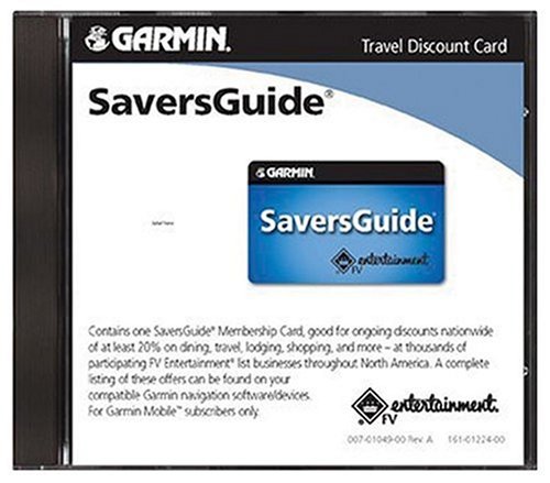 GARMIN 010-10775-01 Saversguide Membership Card & Secure Digital Card