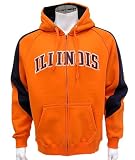 Illinois Fighting Illini Men's Varsity Full Zip Fleece Hoodie