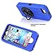 iPhone 5/5S Case, iPhone SE Case, BENTOBEN [Swivel Belt Clip Holster ] [Kickstand ] Shockproof Heavy Duty Rugged Bumper High Impact Dual Layer Protective Case for iPhone 5/5S/SE,Dark Blue&Black