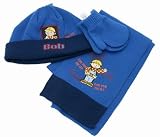 Childrens/Kids Bob The Builder Navy Gloves, Hat & Scarf Set
