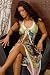 LANGES NECKHOLDERKLEID KLEID SOMMERKLEID TUCH OPTIK GR. 34,36,38 -------MK 19