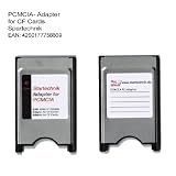 Produkt-Bild: PCMCIA Compact Flash Adapter TYP I+II (Compact Flash Association) Ideal um Compactflashger&auml;te, CF GPS Empf&auml;nger, CF Speicherkarten f&uuml;r Beamer, Tachymeter, Projektoren, Laptop, PC und Karten an Laptop Notebook anzubinden. CompactFlash (CF) auf PCMCIA Adapter. Der pcmcia Adapter (PC-Card, PC Karte), Ma&szlig;: 8,56 x 5,4 x 0,5 cm