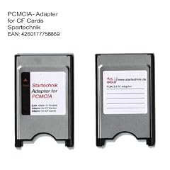 PCMCIA Compact Flash Adapter TYP I+II (Compact Flash Association) Ideal um Compactflashger�te, CF GPS Empf�nger, CF Speicherkarten f�r Beamer, Tachymeter, Projektoren, Laptop, PC und Karten an Laptop Notebook anzubinden. CompactFlash (CF) auf PCMCIA Adapter. Der pcmcia Adapter (PC-Card, PC Karte), Ma�: 8,56 x 5,4 x 0,5 cm