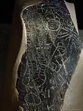 A Crocodile-Like Aboriginal Engraving That May Date from More Than 30,000 Years Ago Photographic Poster Print, 18x24
