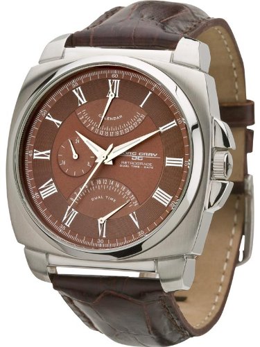 Jorg Gray JG1040-13 Men's Brown Dial Dual Time Quartz W
