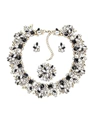 Jewelry: Zhenhui 3 Pieces Bling Crystal Necklace and Earrings Jewelry Set for Women 6 Colors Available - Zhenhui