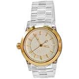 DKNY Womens NY4850 Clear Plastic Quartz Watch with White Dial