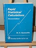 Rapid statistical calculations : a collection of distribution-free and easy methods of estimation and testing