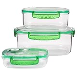 Fresh Vac Professional Series 6-pc. Rectangle Vacuum Seal Containers - Medium