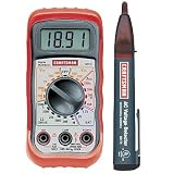 Testers: Craftsman Digital Multimeter with AC Voltage Detector 34-82146