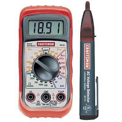 Craftsman Digital Multimeter with AC Voltage Detector