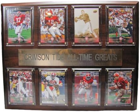 Crimson Tide All-Time Greats Collectible Framed Sports Plaque with 8 Mounted Sports Card