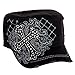 Crystal Case Womens Cotton Rhinestone Cross Cadet Cap Hat