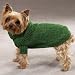 Pet Supplies : SMALL - GREEN - Marled Yarn Basic Knit Sweaters