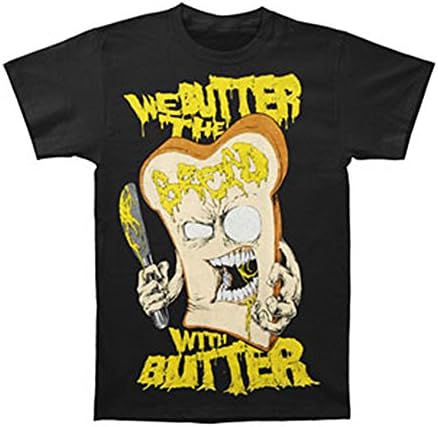 We Butter The Bread With Butter Men's Slice T-shirt Large Black