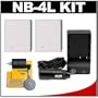 (2) CTA NB-4L Rechargeable Li-ion Batteries + Mini Battery Charger + Cleaning Kit for Canon PowerShot SD940 IS, SD1400 IS, ELPH 100 HS & ELPH 300 HS Digital Cameras