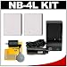 (2) CTA NB-4L Rechargeable Li-ion Batteries + Mini Battery Charger + Cleaning Kit for Canon PowerShot SD940 IS, SD1400 IS, ELPH 100 HS & ELPH 300 HS Digital Cameras