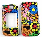 Samsung Zeal/Alias 2 u750 Colorful Flowers on Black Hard Case,Cover,Facepla ....