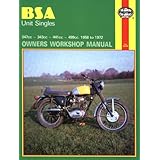 BSA Unit Singles Owners Workshop Manual, No. 127: '58-'72