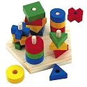 Eichhorn 100002087 - Holz-Steckplatte, inklusive Stecksymbole, 18x19x10 cm