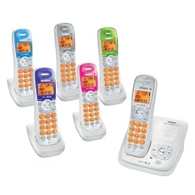 Uniden 6-Pack Cordless Phone System with Multi-Color Face Plates (DECT1480-6C) by 