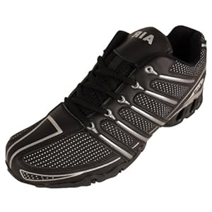 Mens Shock Absorbing Running Trainers Black Jogging Gym Trainer Shoes UK 11