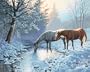 Dimensions Needlecrafts Paintworks Paint By Number, Frosty Morning Horses