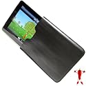 Wicked "Pouch" Lederhülle Etui für Apple iPad WiFi & iPad 3G Sleeve Leder Hülle schwarz