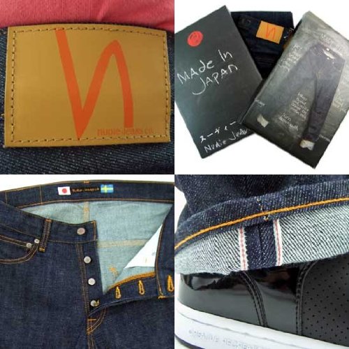NUDIE JEANS ヌーディー ジーンズ イーブン スティーブン マサ ドライ オレンジ セルベッジ