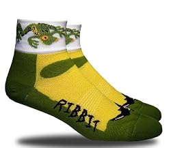 RHINO SOCKS SS series, Ribbit, green/black, anklet sports cycling biking hiking running socks