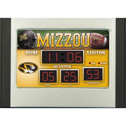 Missouri Tigers Scoreboard Desk Clock