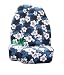 Set of 2 Universal-fit Hawaiian Front Bucket Seat Cover - Blue Hawaii Hibiscus Floral Print