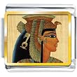Golden Italian Charm Plated Egyptian-Queen Cleopatra Photo