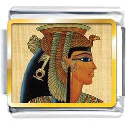Pugster Golden Italian Charm Plated Egyptian-Queen Cleopatra Photo