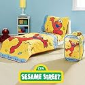 Elmo Sesame Street - 3pc Toddler/Crib Comforter-Quilt Bedding Set