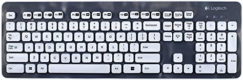 CaseBuy Soft Silicone Gel Fullsize Desktop Keyboard Protector Skin Cover for Logitech K310 MK310 Keyboard US Version (Semi-White)