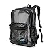 Mesh Backpack Student Bookbag Quality Simple Netting School Bag Security See Through Daypack - Black