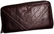 Women's The SAK Zip Around Wallet Jane Leather Chocolate