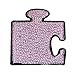 ID 3195D Puzzle Piece Patch Picture Game Craft Embroidered Iron On Applique