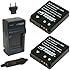 Wasabi Power Battery (2-Pack) and Charger for Sigma BP-41, BC-41 and Sigma DP1 Merrill, DP2 Merrill, DP3 Merrill
